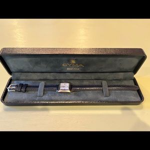 Cyma Swiss Ladies Prism Blue Sapphire Crystal Watch